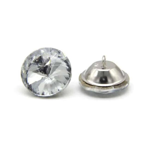 acrylic / strass knoop 20 mm - Bladi