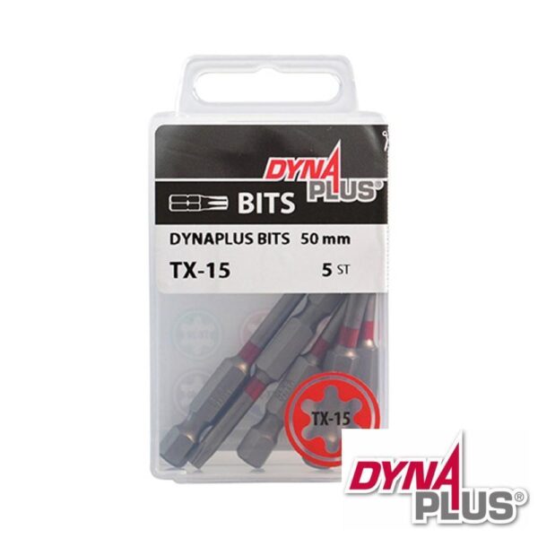 DYNAPLUS SCHROEFBIT 50MM TX-15 ROOD - Bladi