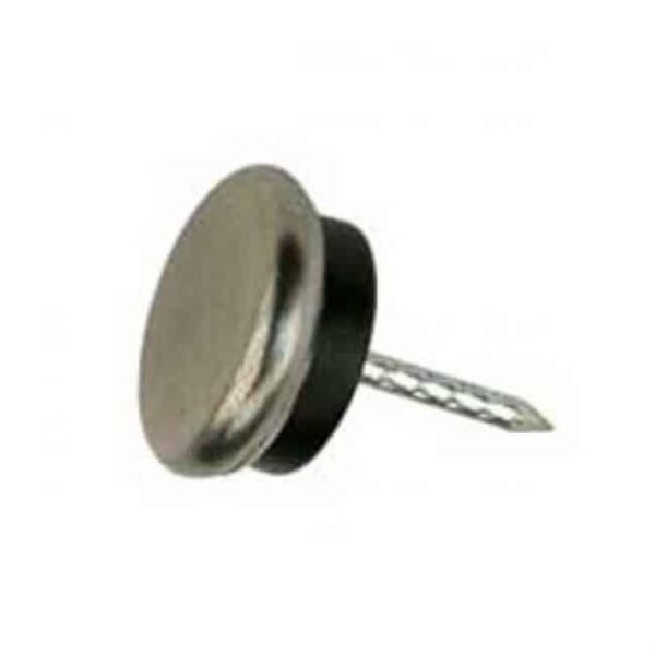 Glijnagel, staal verzinkt rubber buffer 30 mm per 4 stuks - Bladi
