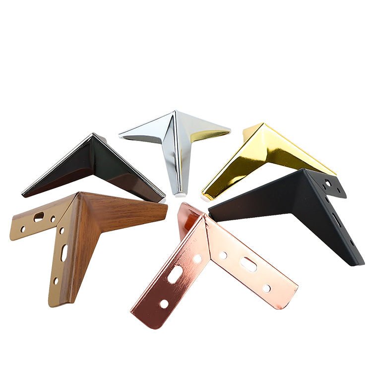 hoekpoot metaal 13 cm hoog - Zwart - Bladi