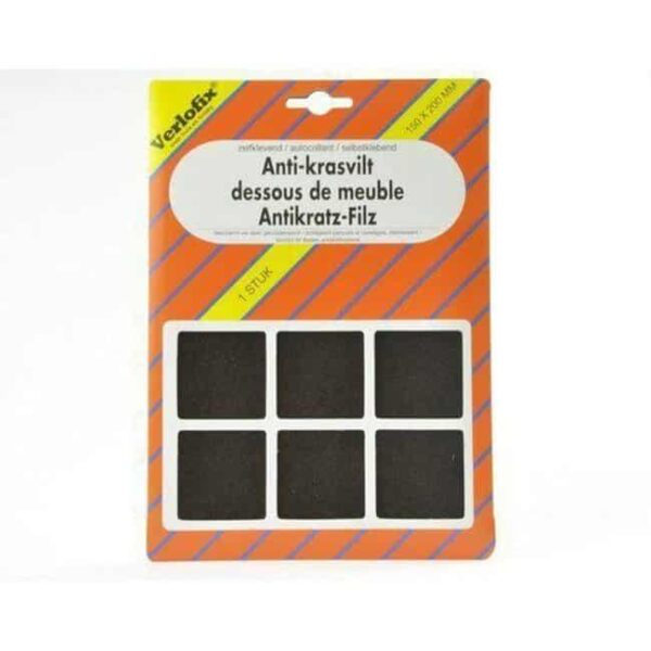Knipvilt, zelfklevend bruin 150 mm x 200 mm per 1 stuk - Bladi