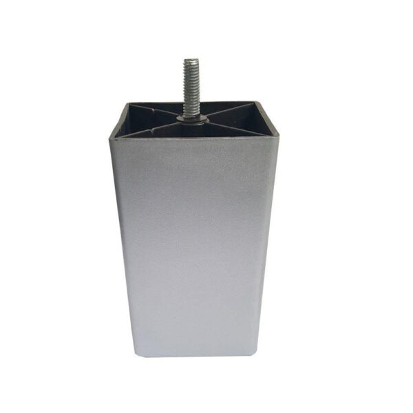 POTENSET VIERKANT 12 CM HOOG - 6 STUKS - GRIJS - M8 - Bladi