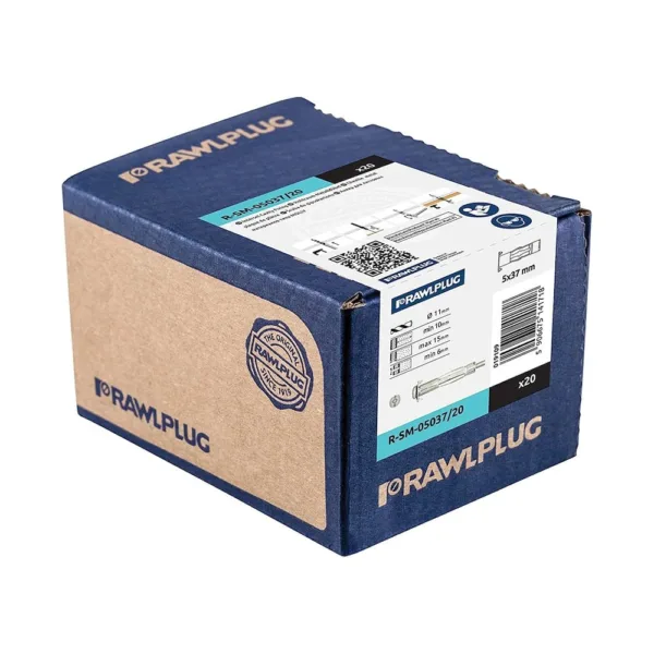 RAWL Nagelplug trompetkraag - 6 x 40 / 100 stuks - Bladi