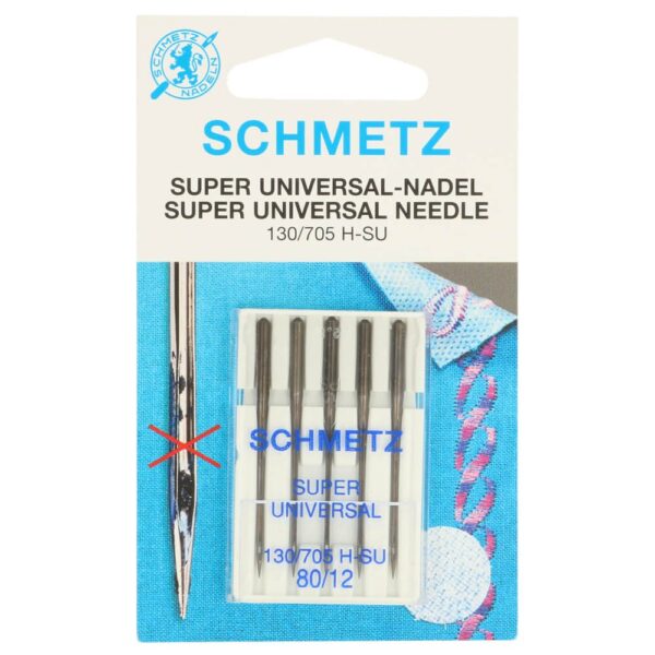 Schmetz Super universeel 5 naalden 80-12 - Bladi