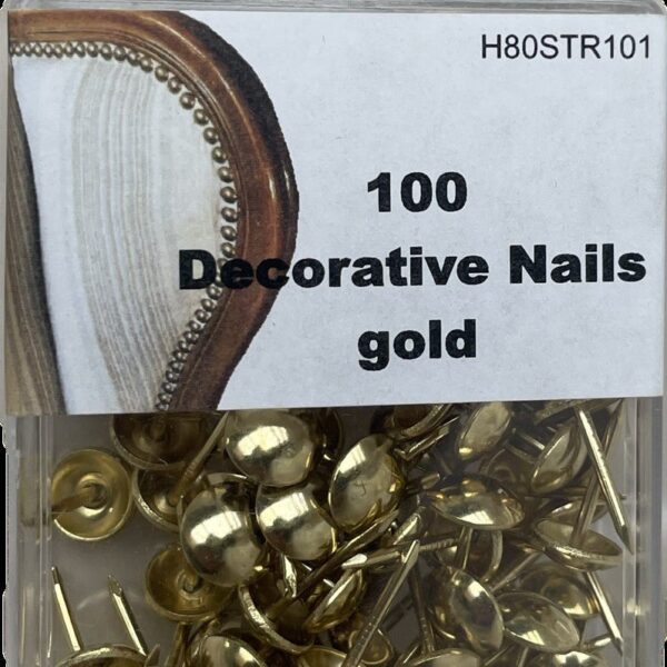 Siernagels 100 stuks - goud - Bladi