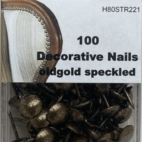 Siernagels 100 stuks - oud goud - Bladi